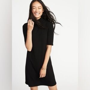 Old Navy Mock Neck Ribbed Mini Dress
